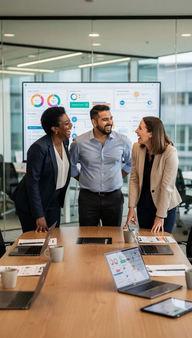 Minimalistic desk setup featuring a planner, coffee cup, and a laptop with productivity system resources open on screen